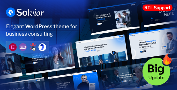 Solvior – Business Consulting WordPress Theme
